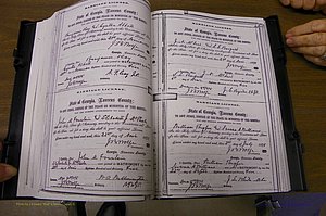 Laurens Co, GA, Marriages 1870 - 1879, P 166-167.JPG