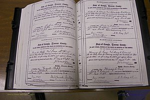 Laurens Co, GA, Marriages 1870 - 1879, P 198-199.JPG