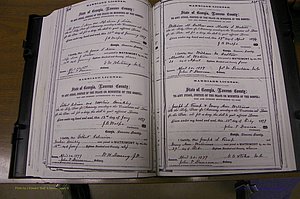 Laurens Co, GA, Marriages 1870 - 1879, P 214-215.JPG