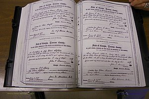 Laurens Co, GA, Marriages 1870 - 1879, P 240-241.JPG