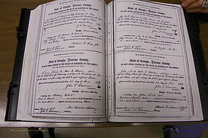 Laurens Co, GA, Marriages 1870 - 1879, P 242-243.JPG
