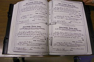 Laurens Co, GA, Marriages 1870 - 1879, P 244-245.JPG