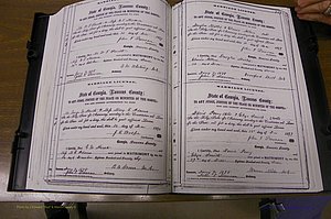 Laurens Co, GA, Marriages 1870 - 1879, P 246-247.JPG