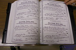 Laurens Co, GA, Marriages 1870 - 1879, P 254-255.JPG