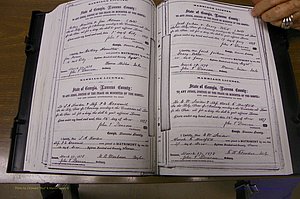 Laurens Co, GA, Marriages 1870 - 1879, P 256-257.JPG