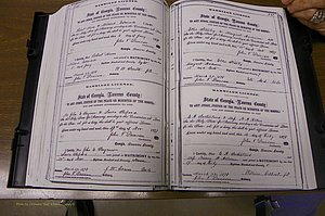 Laurens Co, GA, Marriages 1870 - 1879, P 260-261.JPG