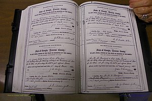 Laurens Co, GA, Marriages 1870 - 1879, P 280-281.JPG