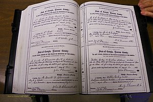 Laurens Co, GA, Marriages 1870 - 1879, P 296-297.JPG