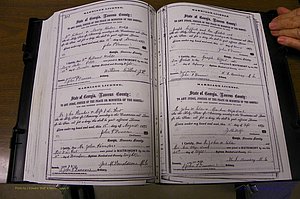 Laurens Co, GA, Marriages 1870 - 1879, P 302-303.JPG