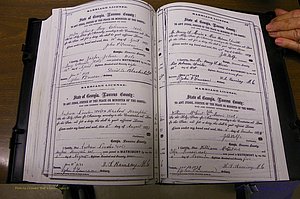 Laurens Co, GA, Marriages 1870 - 1879, P 312-313.JPG