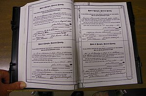 Laurens Co, GA, Marriages 1879 - 1886, P 060-061.JPG