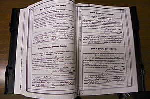 Laurens Co, GA, Marriages 1879 - 1886, P 106-107.JPG