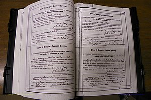 Laurens Co, GA, Marriages 1879 - 1886, P 162-163.JPG