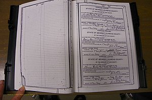 Laurens Co, GA, Marriages Book M, 1905 - 1915, Colored, P 001.JPG