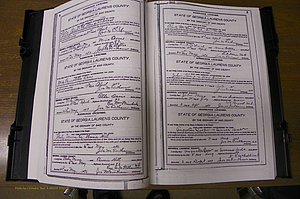 Laurens Co, GA, Marriages Book M, 1905 - 1915, Colored, P 008-009.JPG