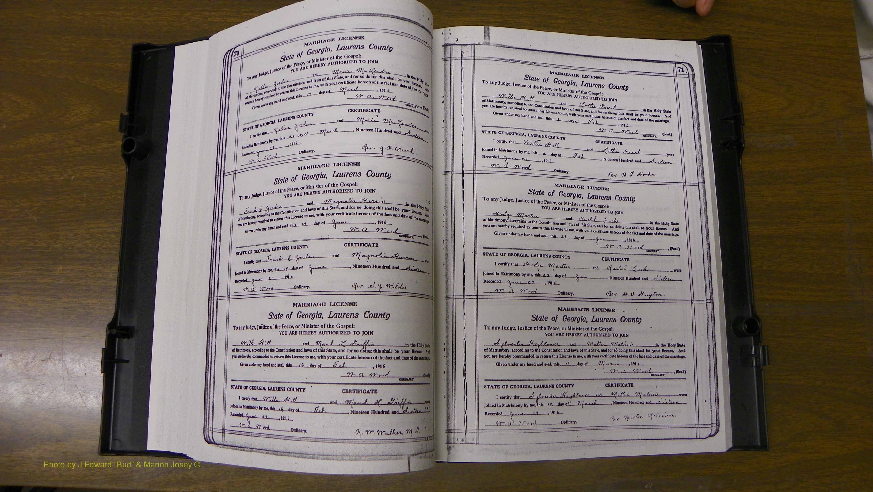 Laurens Co, GA, Marriages Book Q, 1915 - 1933, Colored, P 070-071.JPG