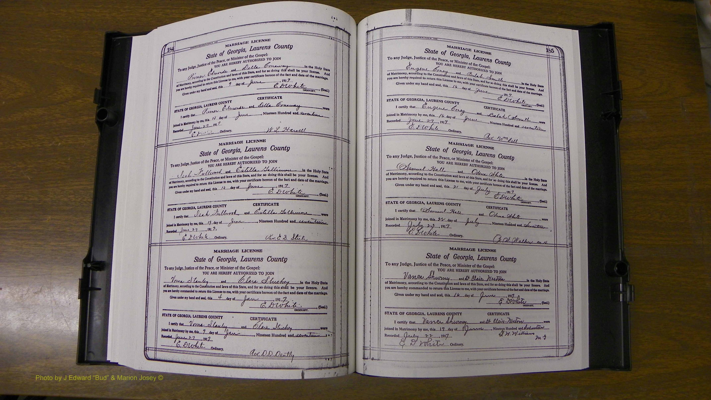 Laurens Co, GA, Marriages Book Q, 1915 - 1933, Colored, P 184-185.JPG