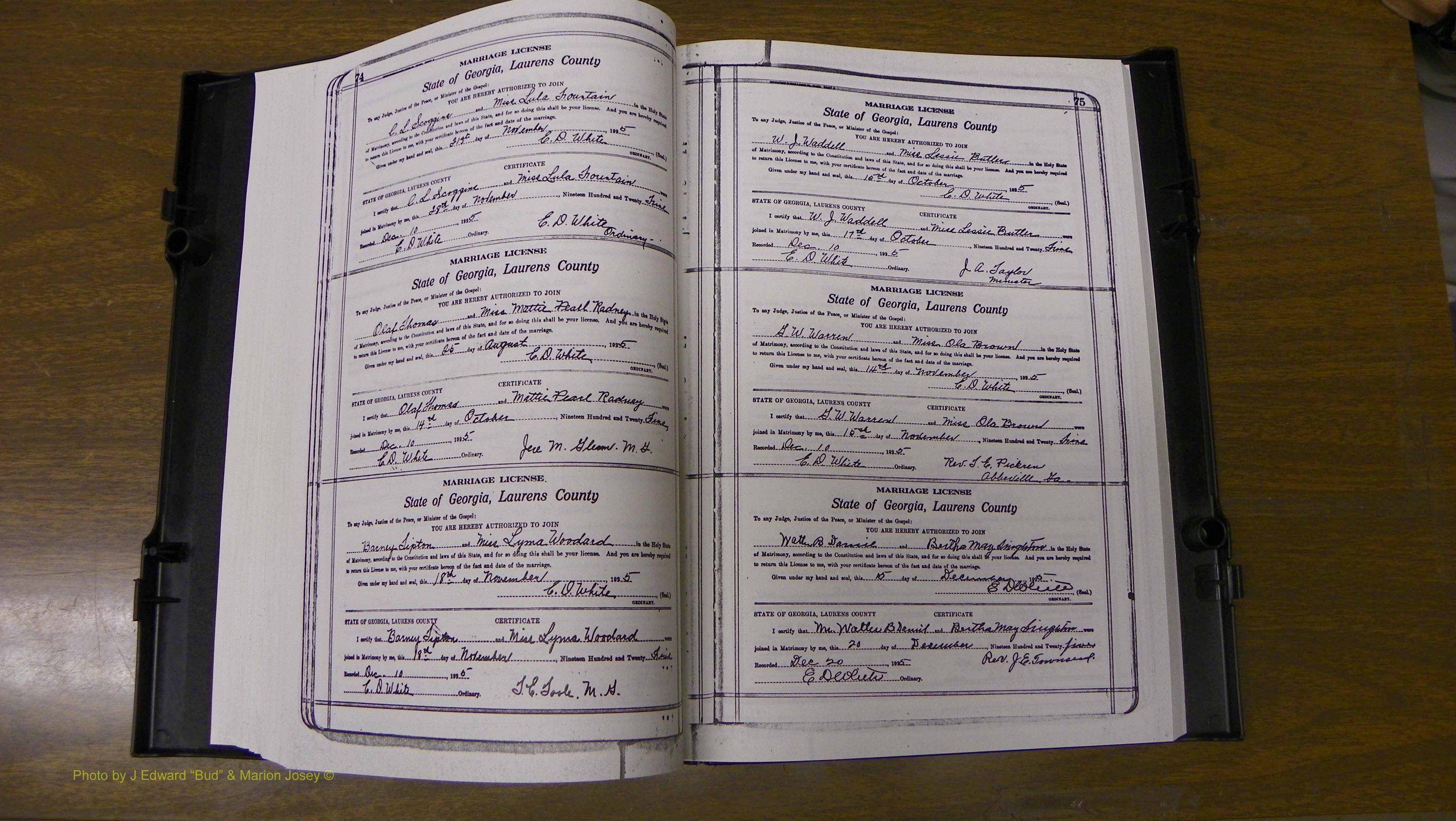 Laurens Co, GA, Marriages Book S, 1924 - 1934, White, P 074-075.JPG