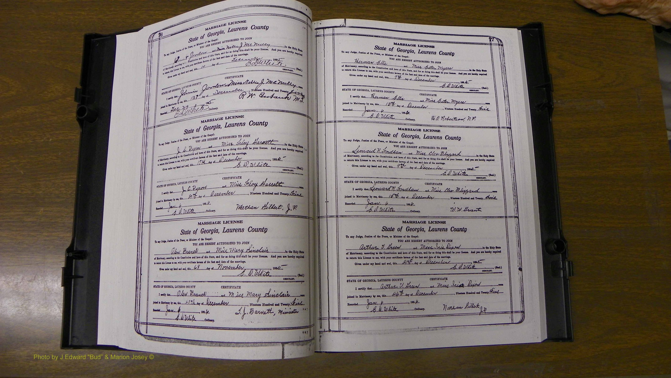 Laurens Co, GA, Marriages Book S, 1924 - 1934, White, P 076-077.JPG