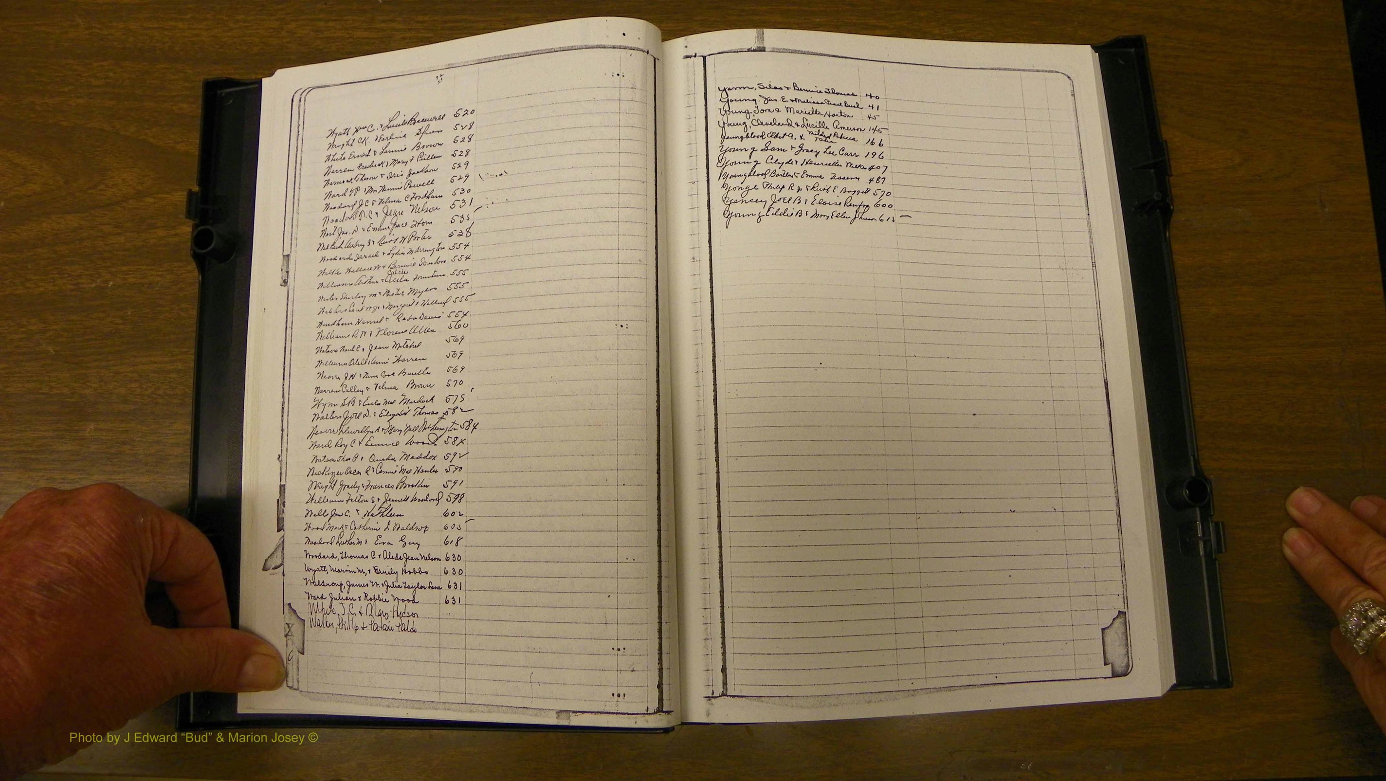 Laurens Co, GA, Marriages Book U, 1934 - 1944, White, Index W2 & Y.JPG