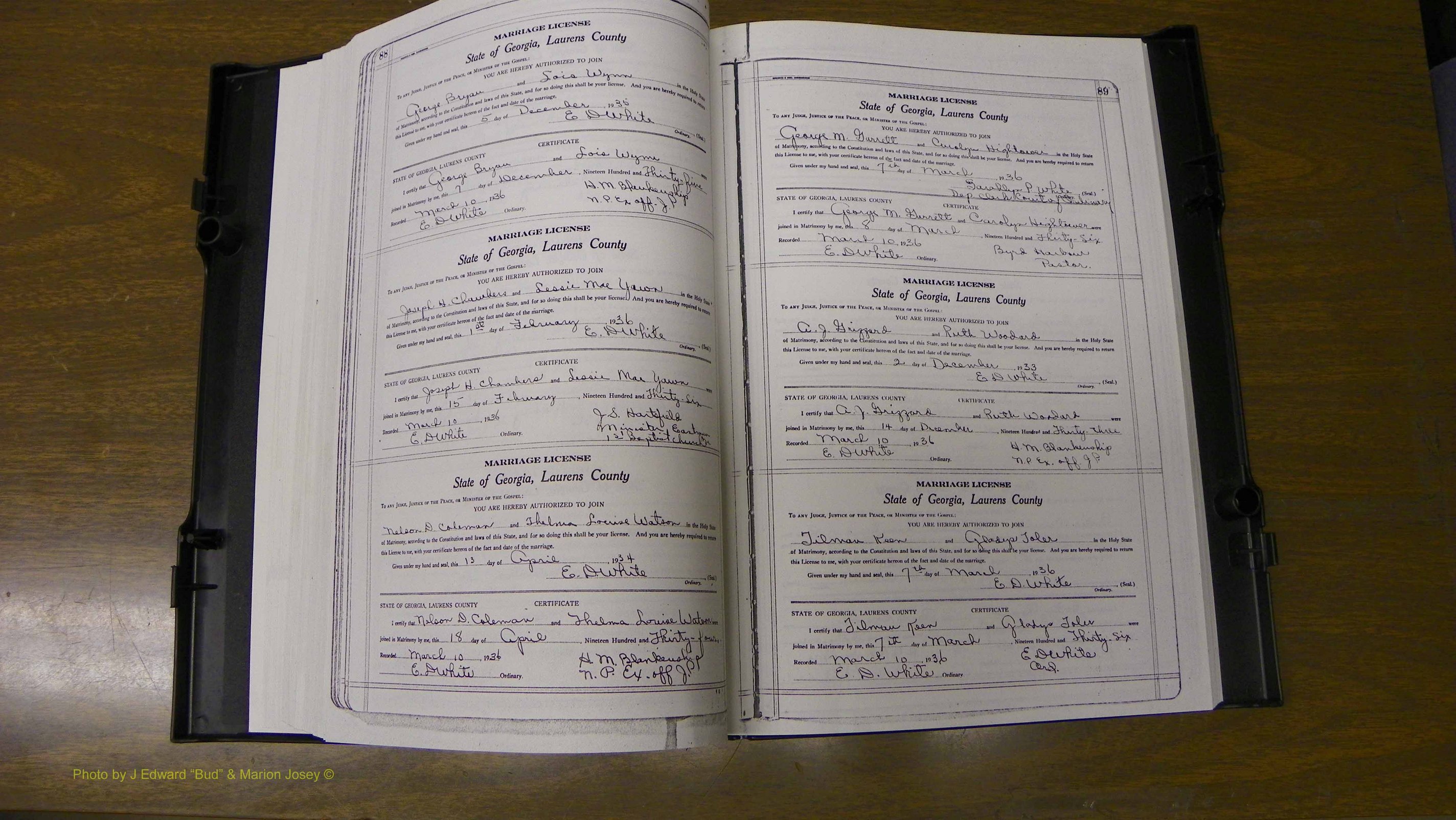 Laurens Co, GA, Marriages Book U, 1934 - 1944, White, P 088-089.JPG
