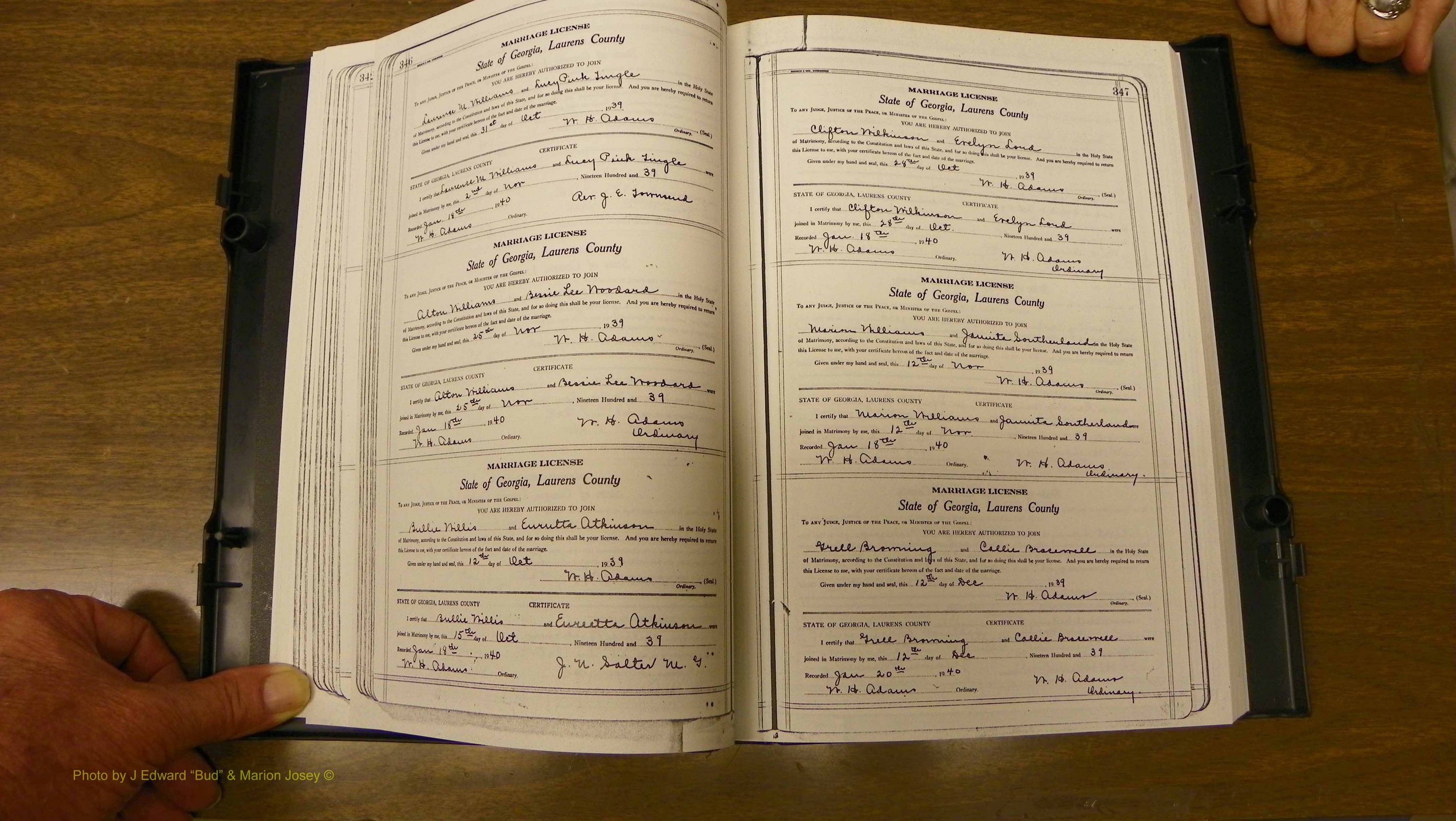 Laurens Co, GA, Marriages Book U, 1934 - 1944, White, P 346-347.JPG