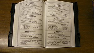 Laurens Co, GA, Marriages Book U, 1934 - 1944, White, P 170-171.JPG