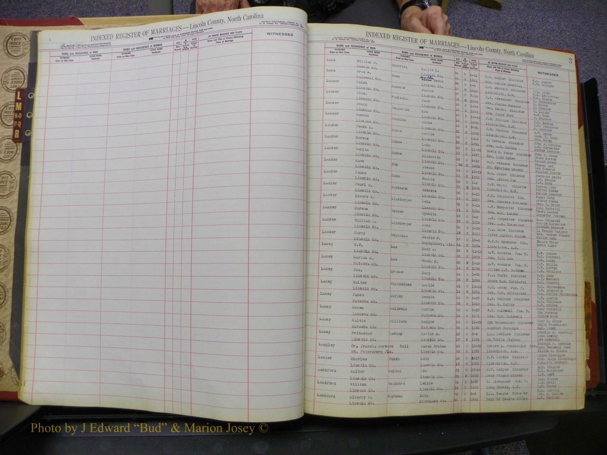Lincoln Marriages, A-Z, From Beginning 298.JPG