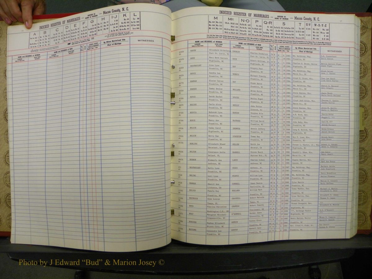 Macon Marriage Index, Male & Female 1943-1998 219.JPG