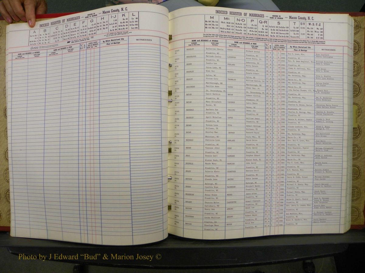 Macon Marriage Index, Male & Female 1943-1998 222.JPG