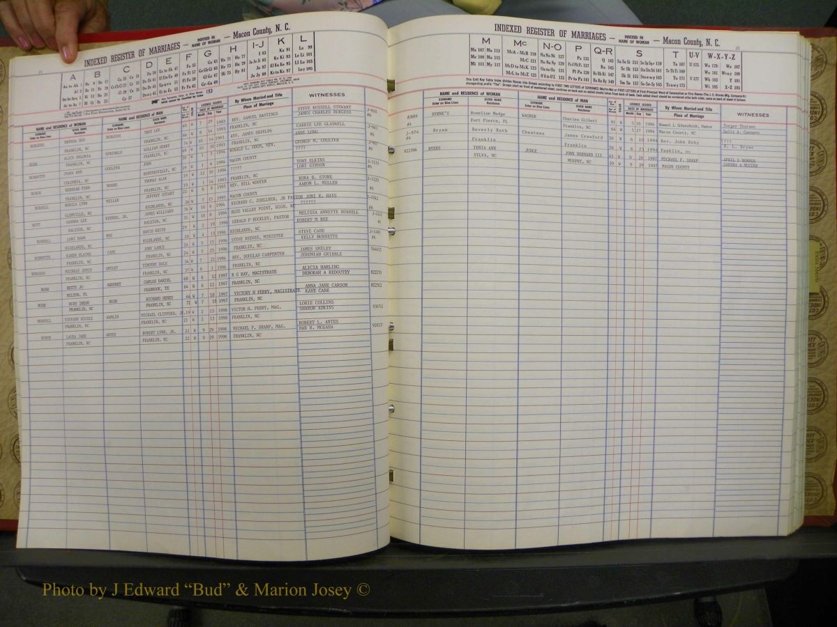 Macon Marriage Index, Male & Female 1943-1998 225.JPG