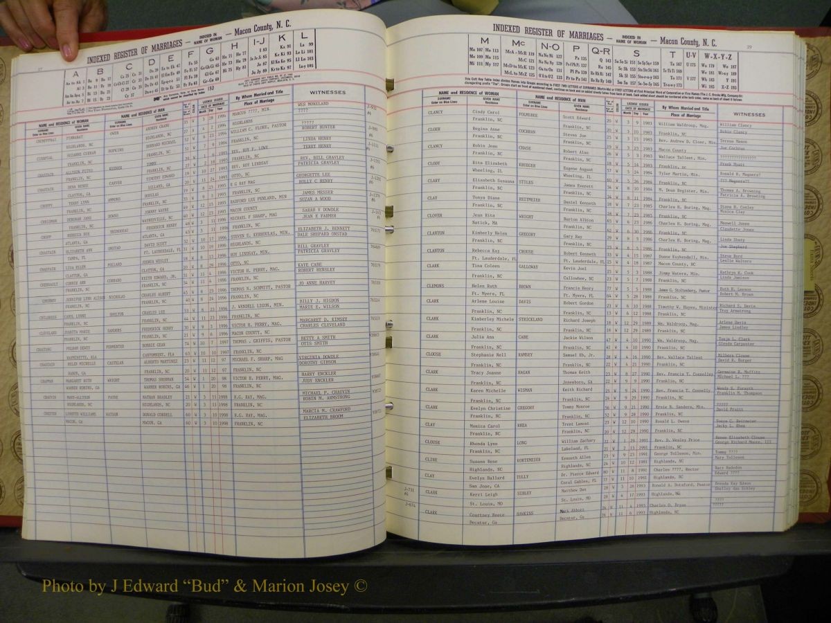 Macon Marriage Index, Male & Female 1943-1998 229.JPG