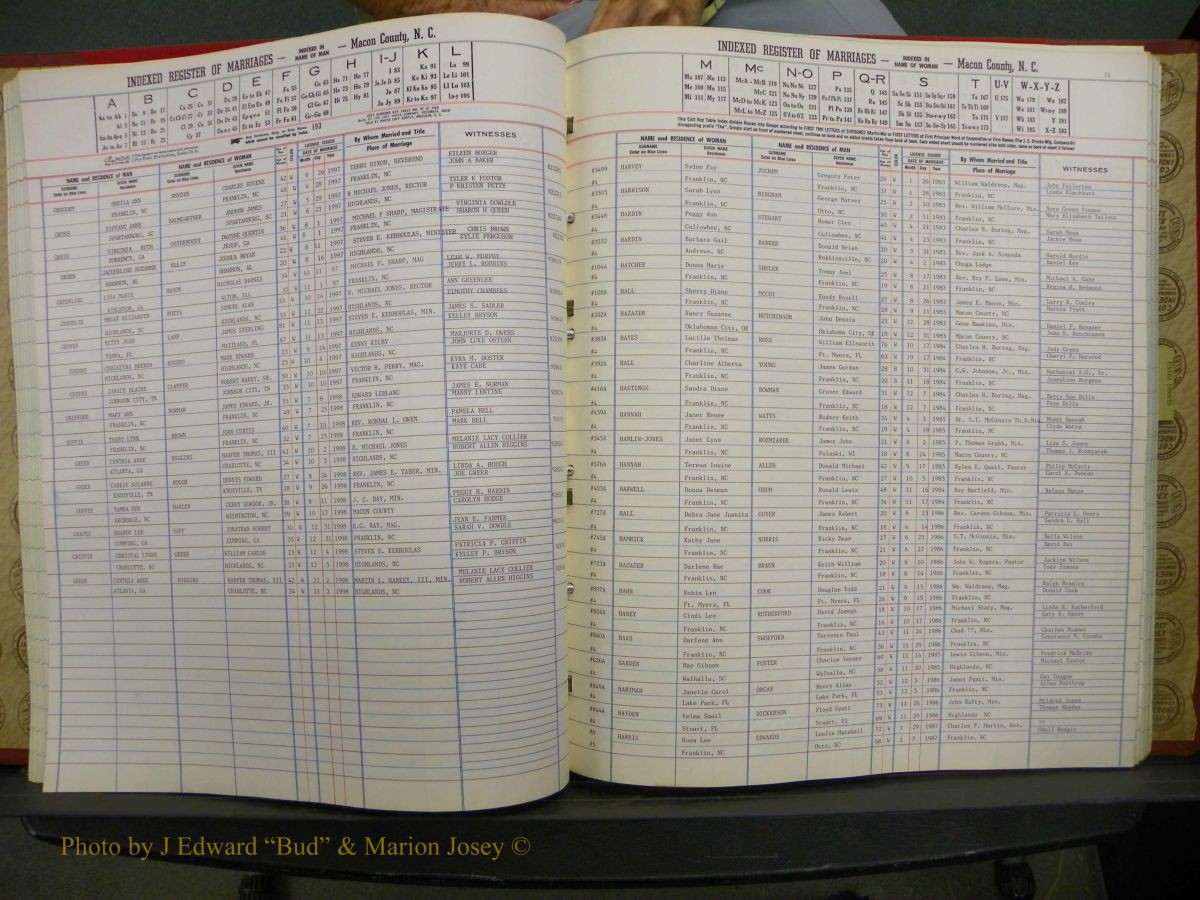 Macon Marriage Index, Male & Female 1943-1998 255.JPG