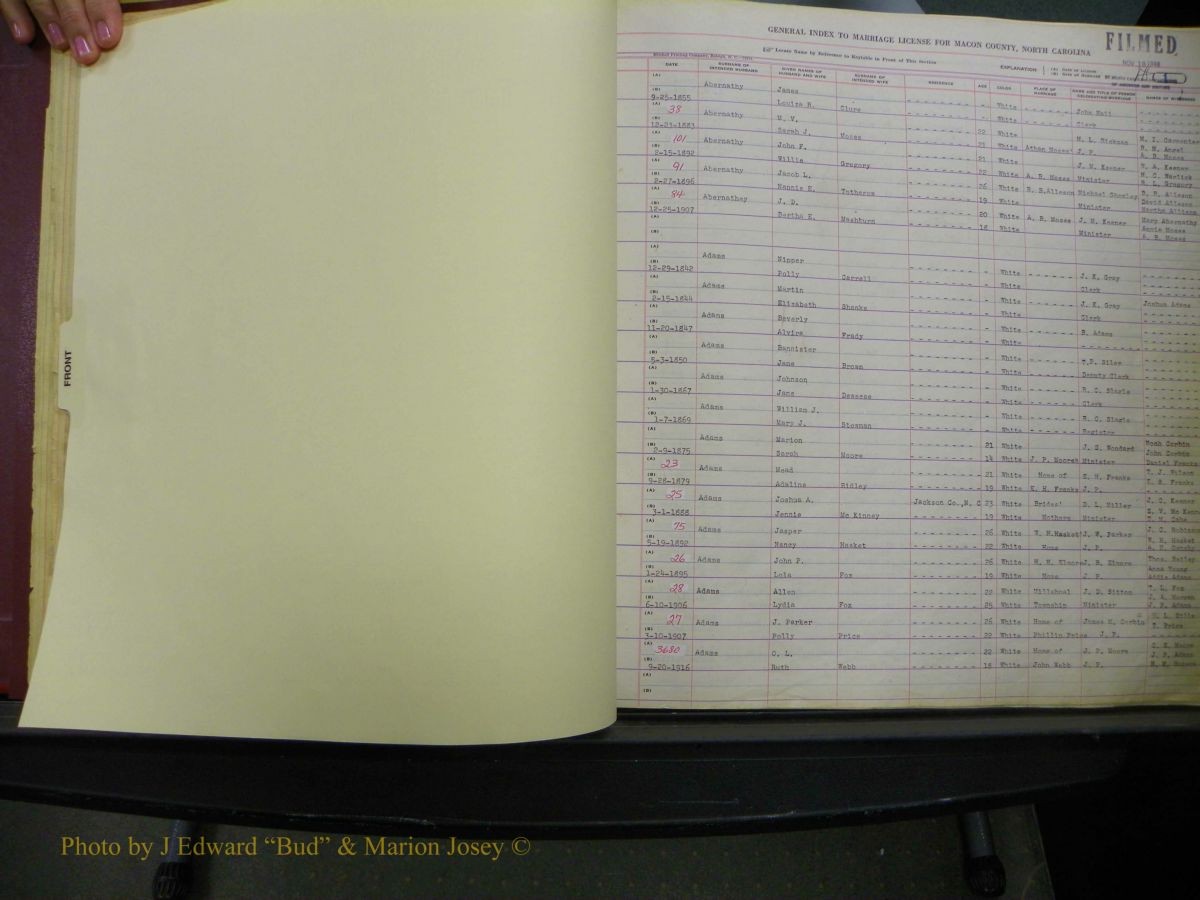 Macon Marriage Index, Male & Female, 1828-1982 029.JPG