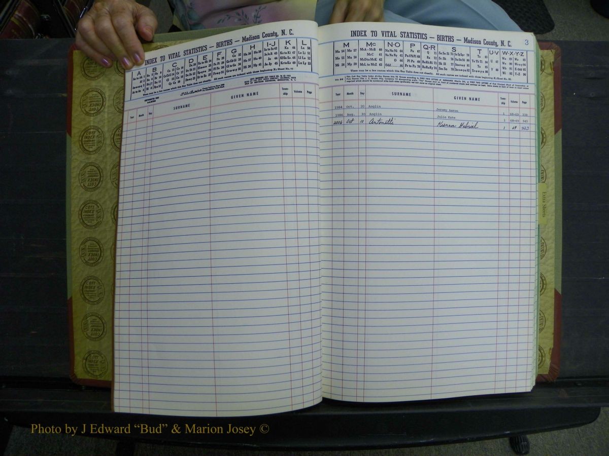 Madison Births & Deaths, Book 2, L-Z, + Delayed Book 2 318.JPG
