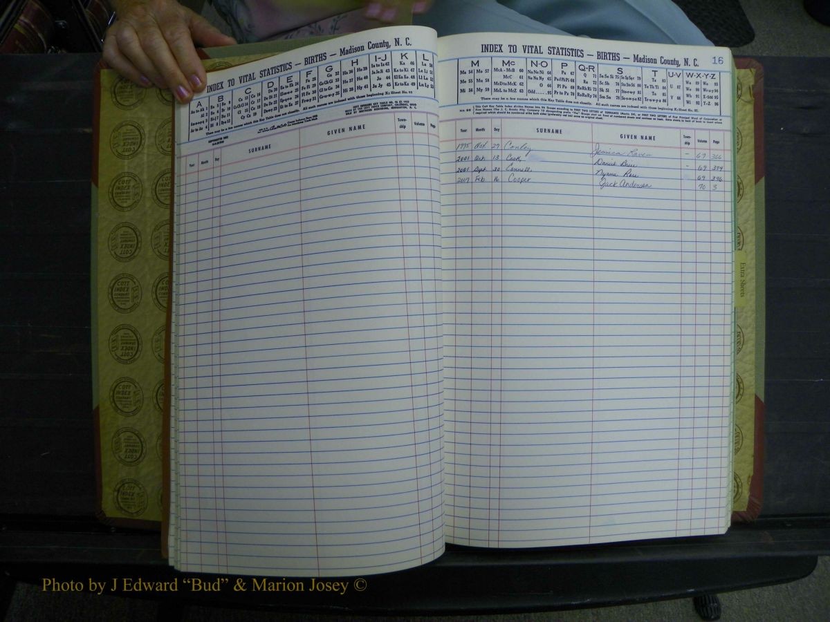 Madison Births & Deaths, Book 2, L-Z, + Delayed Book 2 326.JPG