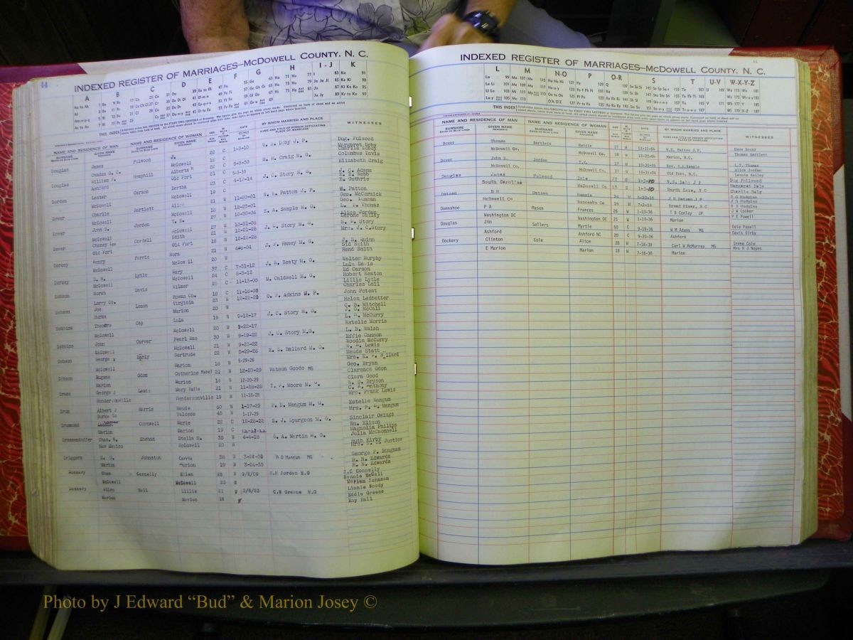 McDowell Marriages, 1851--1991 193.JPG