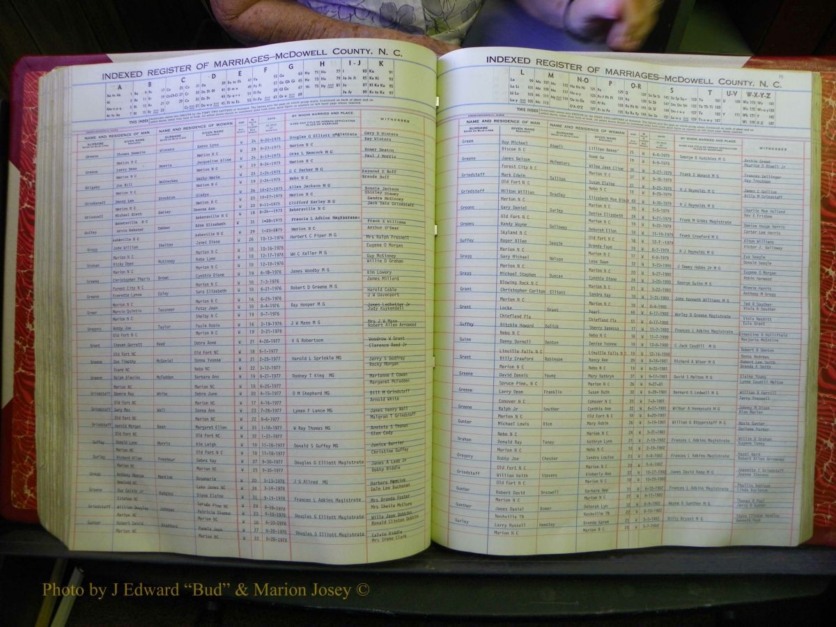 McDowell Marriages, 1851--1991 258.JPG