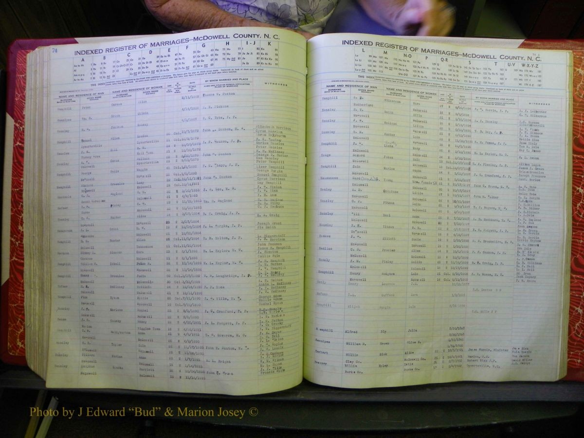 McDowell Marriages, 1851--1991 275.JPG