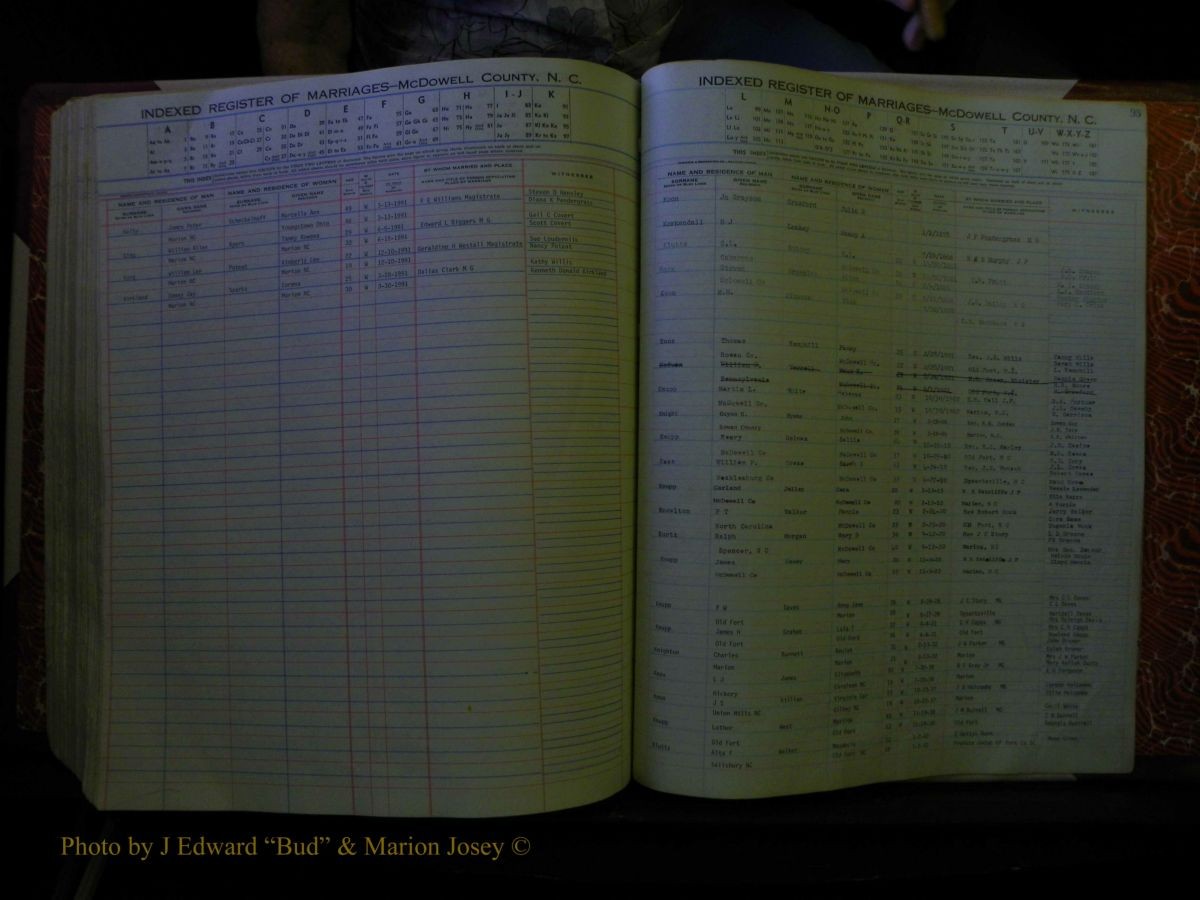 McDowell Marriages, 1851-0-1991 334.JPG