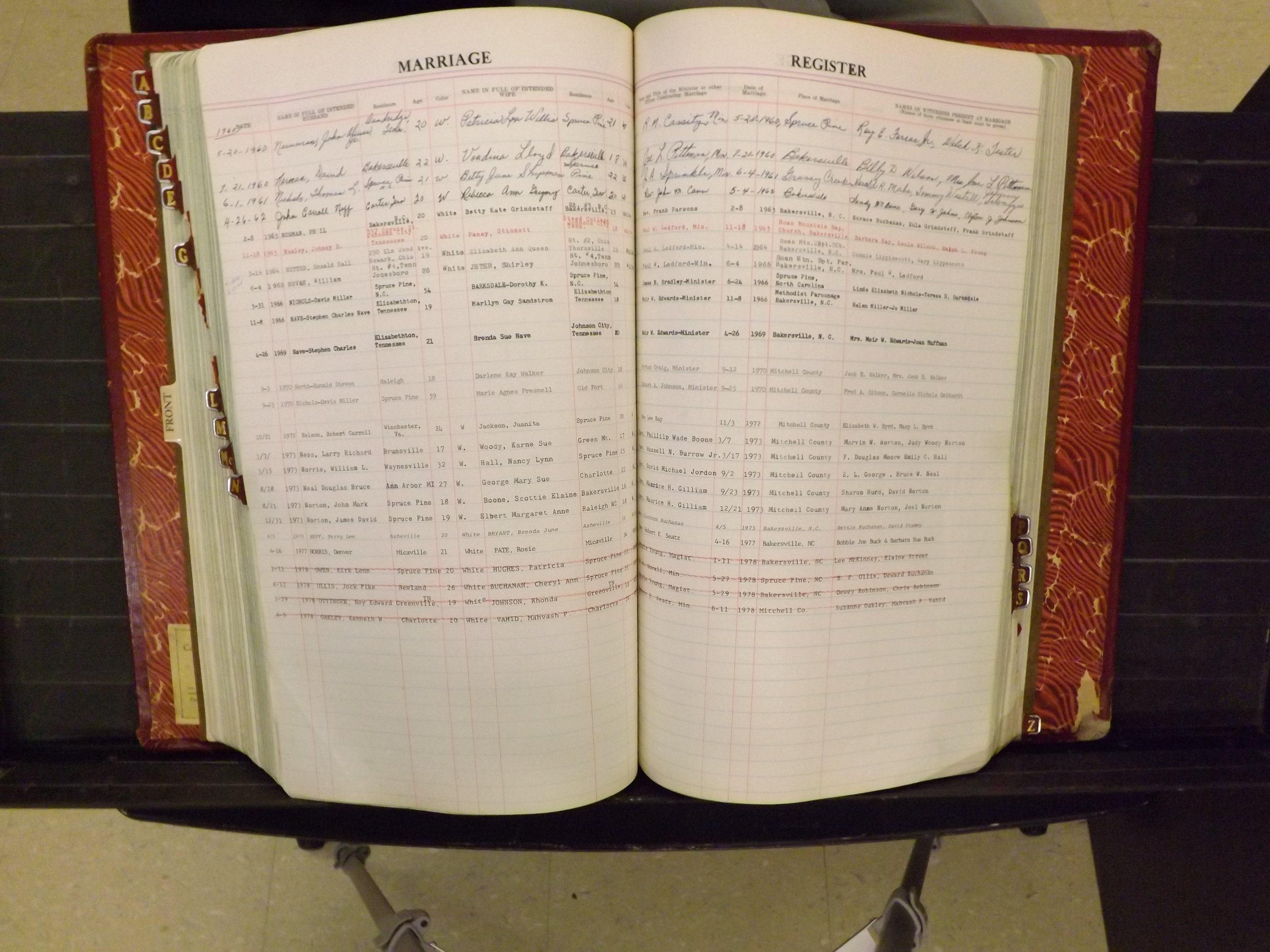Mitchell Co, NC, Marriage Book 8, 1960-1979 (159).JPG