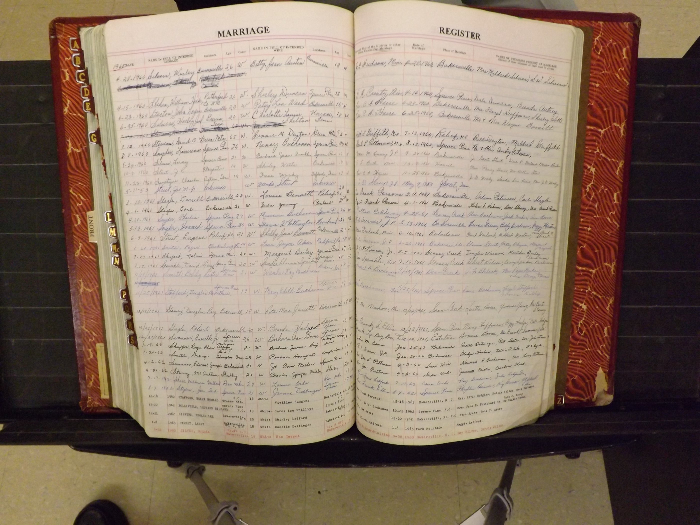 Mitchell Co, NC, Marriage Book 8, 1960-1979 (171).JPG
