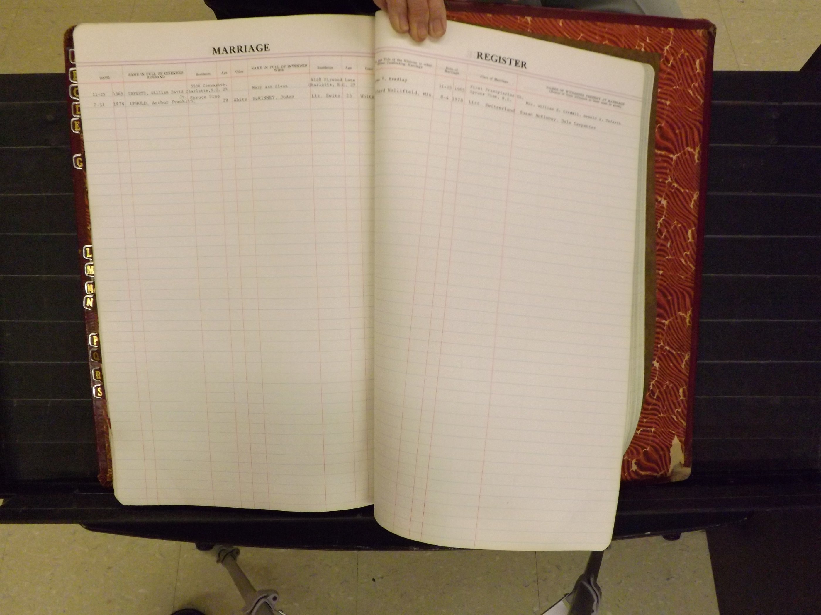 Mitchell Co, NC, Marriage Book 8, 1960-1979 (180).JPG