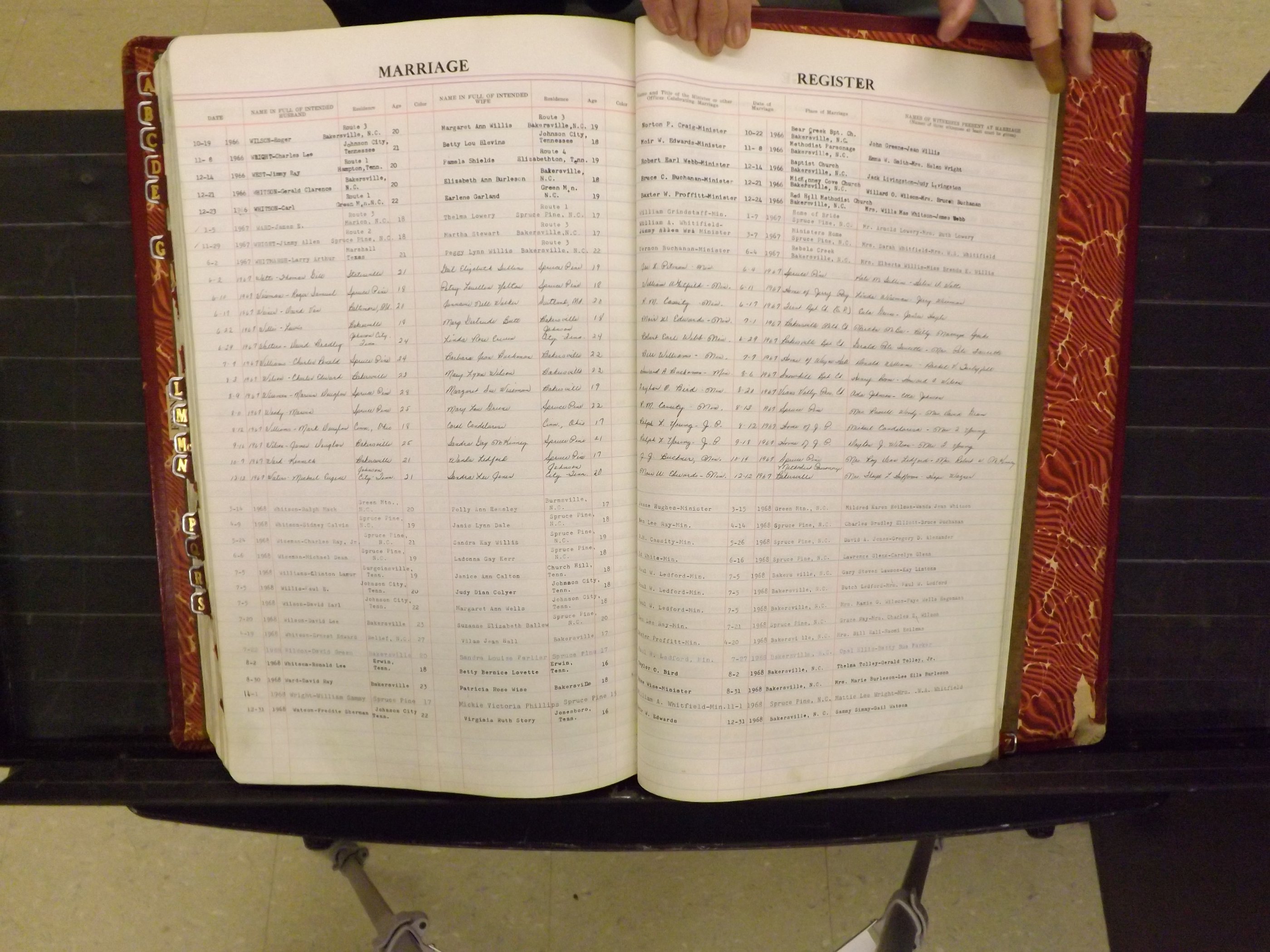 Mitchell Co, NC, Marriage Book 8, 1960-1979 (184).JPG