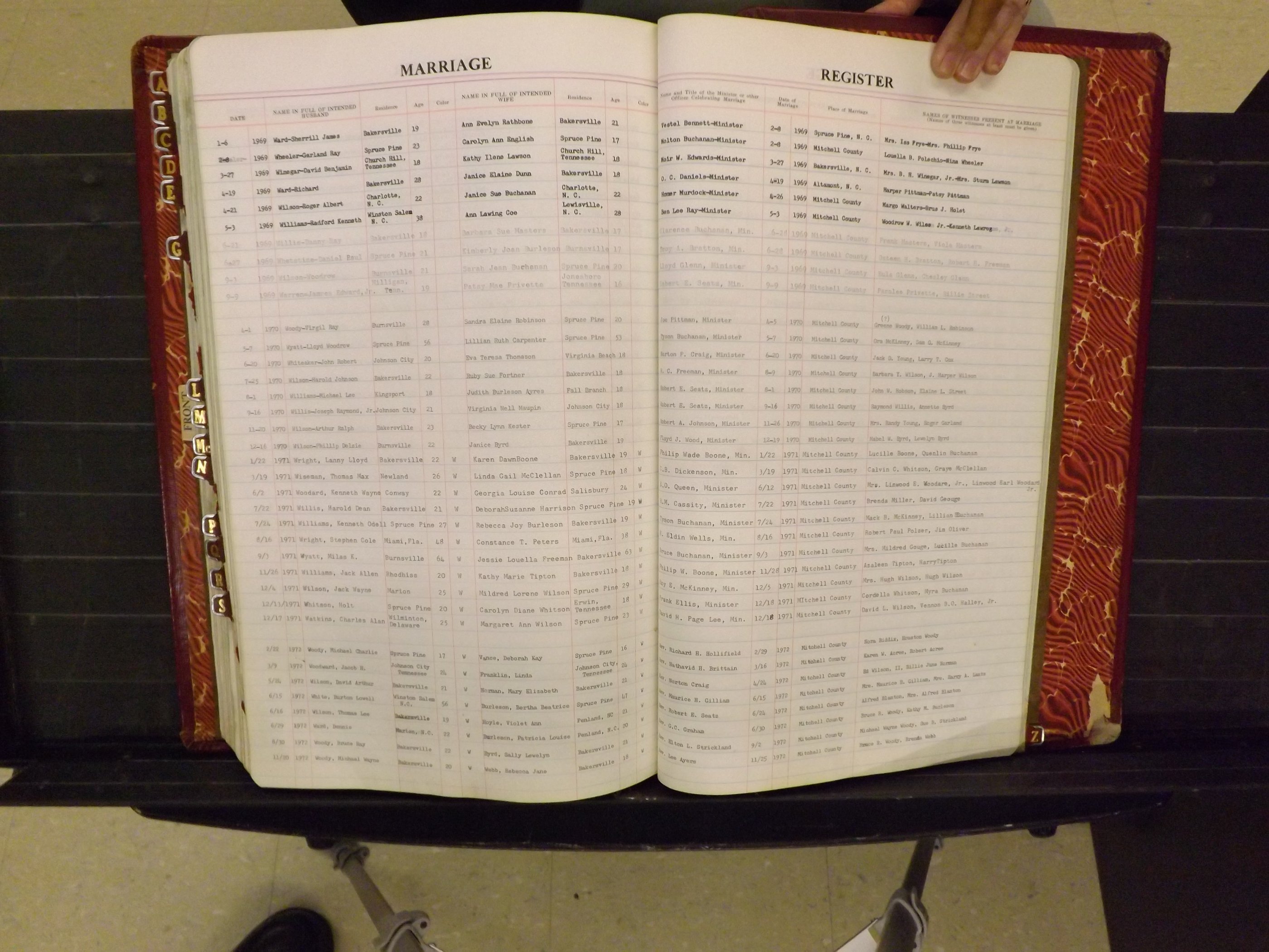 Mitchell Co, NC, Marriage Book 8, 1960-1979 (185).JPG
