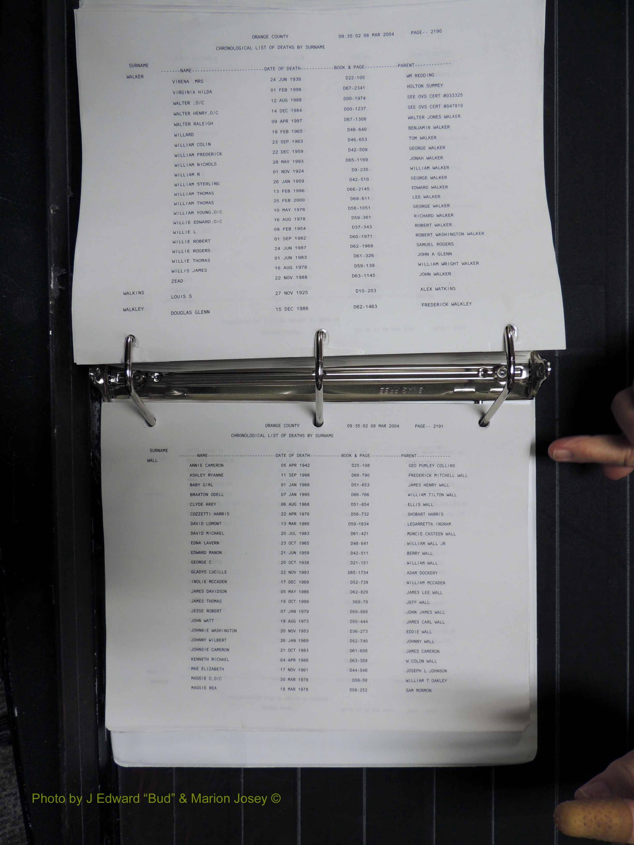 Orange Co, NC, Death Index, O-Z, 1913-1998 (421).JPG