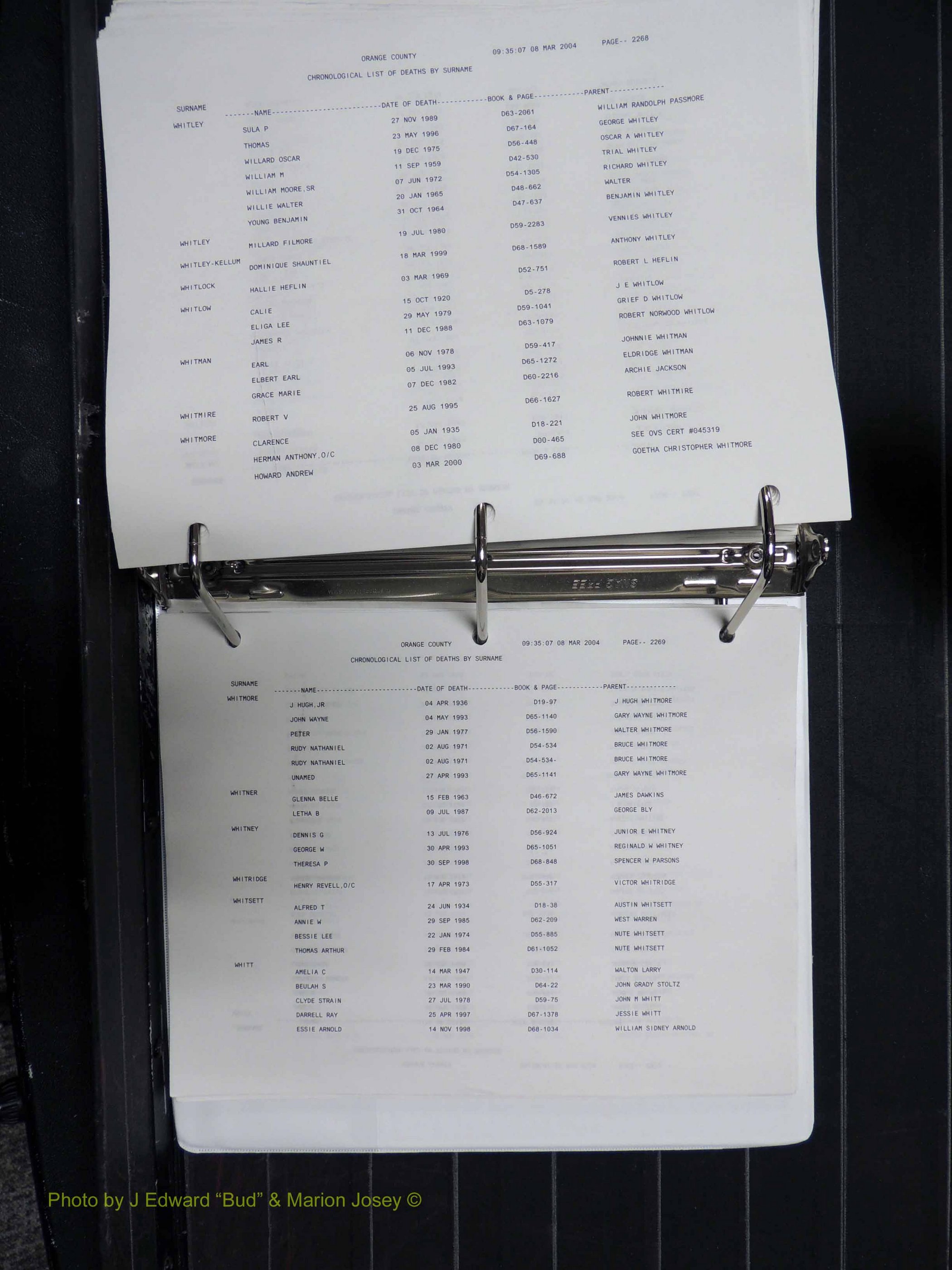 Orange Co, NC, Death Index, O-Z, 1913-1998 (460).JPG