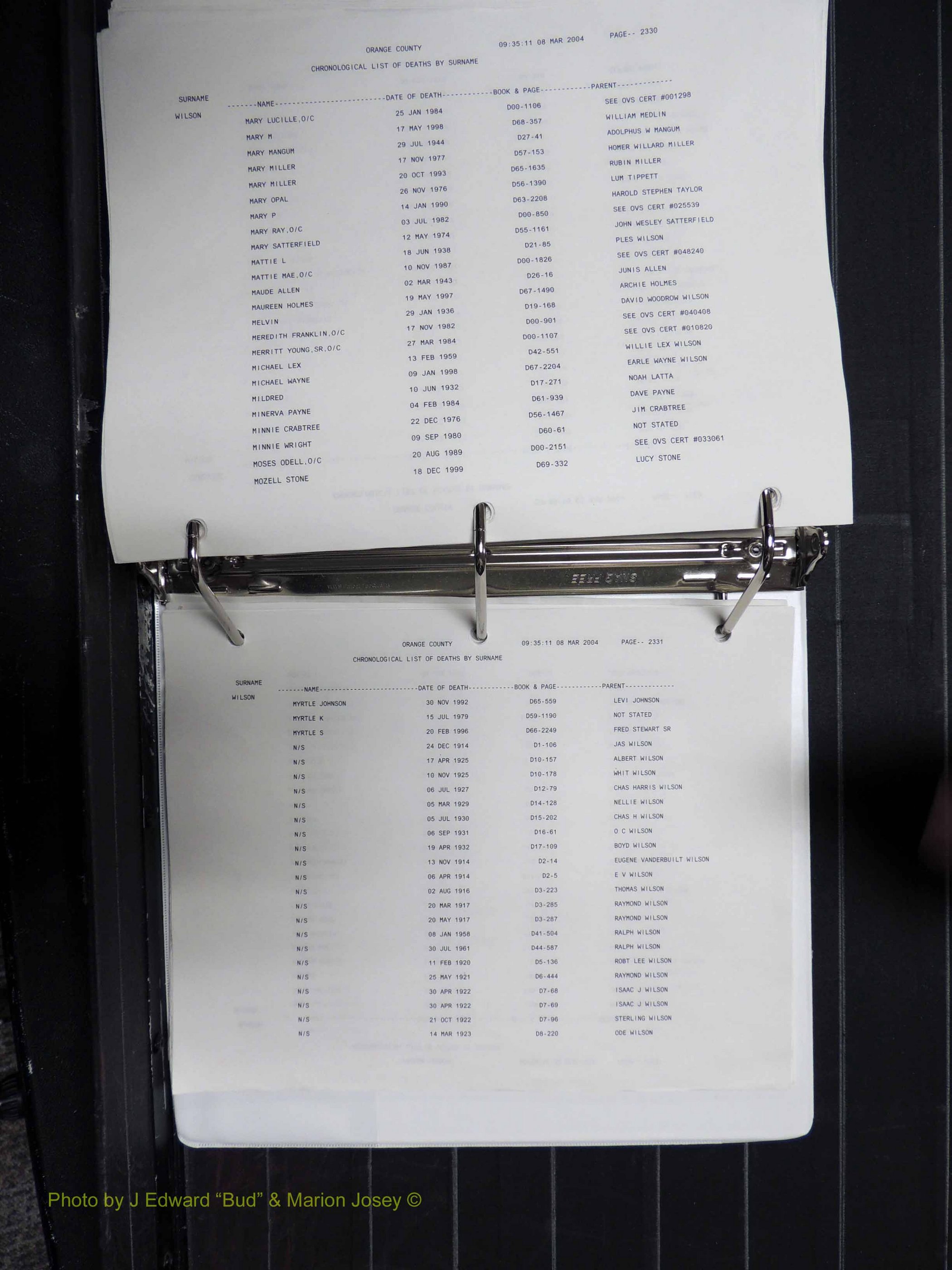 Orange Co, NC, Death Index, O-Z, 1913-1998 (492).JPG