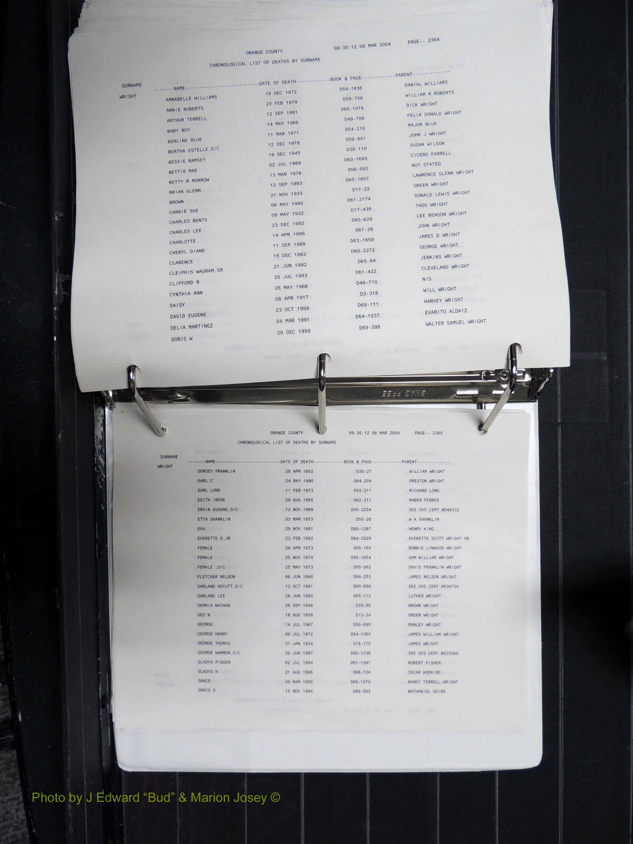Orange Co, NC, Death Index, O-Z, 1913-1998 (509).JPG