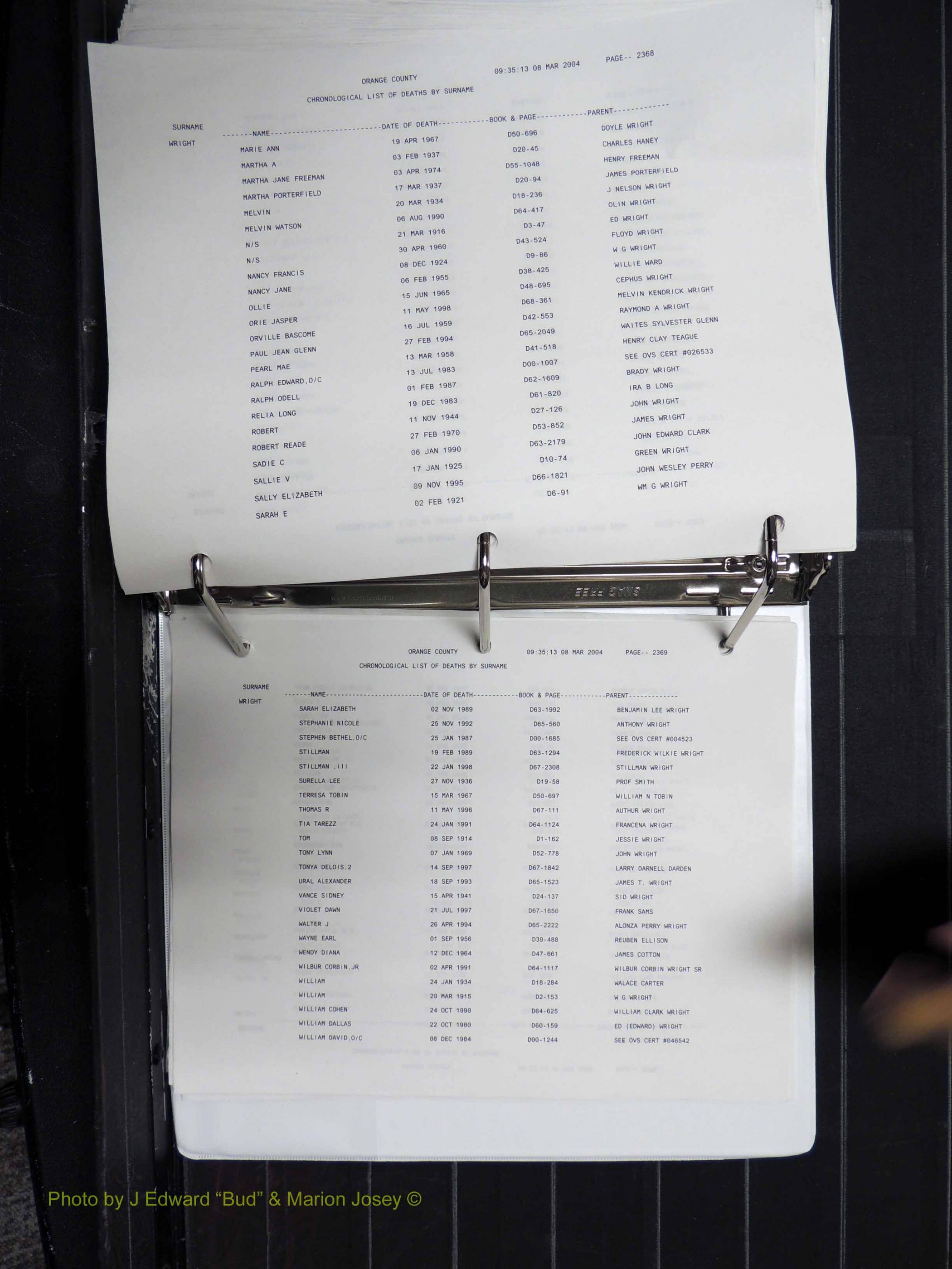 Orange Co, NC, Death Index, O-Z, 1913-1998 (511).JPG